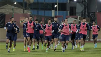 الأهلي يختتم استعداداته لمباراة المقاولون العرب 