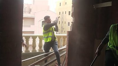 حملات لإزالة التعديات ومخالفات البناء بمدينة 6 أكتوبر 