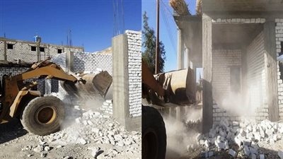 حملات مكثفة للتصدي للبناء المخالف في 5 مراكز بالدقهلية