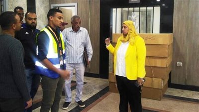 تفاصيل زيارة غادة أبو زيد لمستشفيات التأمين الصحي الشامل بأسوان