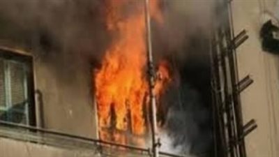 حريق هائل يلتهم شقة سكنية بمنطقة بولاق الدكرور 