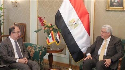وزير التعليم العالي يستقبل السفير اللبناني بالقاهرة