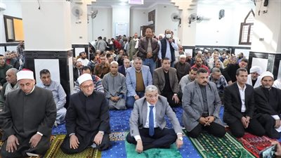 محافظ المنيا يفتتح مسجد الإمام الحسين بقرية بني حرام بمركز ديرمواس