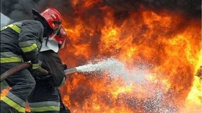 السيطرة على حريق بمحطة كهرباء طلخا