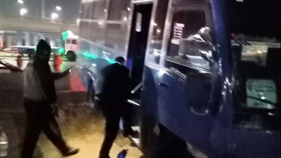 إصابة 15 شخصا في حادث تصادم أتوبيس و3 سيارات بمحور 26 يوليو