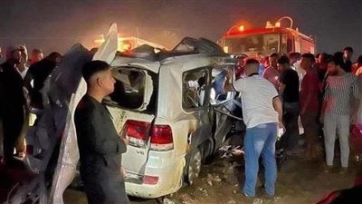 إصابة 6 أشخاص في إنقلاب سيارة ميكروباص بالطريق الأوسطي