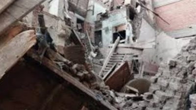 انهيار منزل مبني بالطوب اللبني بإحدى القرى في قنا