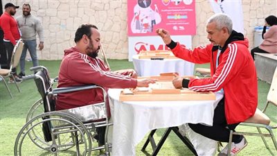 الاتحاد المصري للألعاب الترفيهية ينظم بطولات دومينو للمكفوفين وطاولة لذوي الإعاقة الحركية 