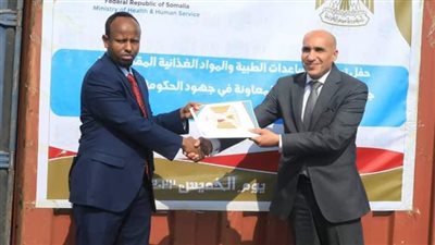 مصر ترسل مساعدات طبية وغذائية إلى دولة الصومال