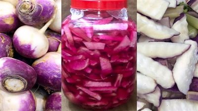 طريقة عمل مخلل اللفت في المنزل مثل الطرشجي