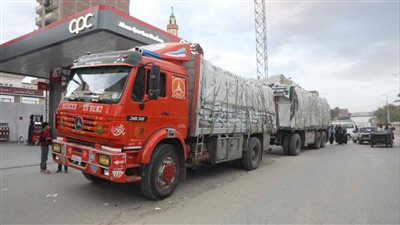  التحفظ على 58 طن أرز تمويني داخل سيارة نقل مخالفة لخط السير بالمنيا