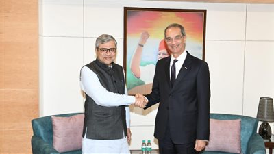 وزير الاتصالات يبحث دفع سبل التعاون بين مصر والهند فى البنية المعلوماتية