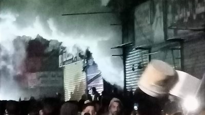 السيطرة على حريق داخل محل ملابس في سمالوط بالمنيا 