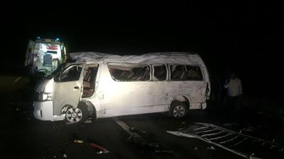 أسماء مصابي حادث ميكروباص وادي النطرون بالبحيرة