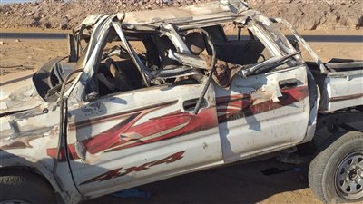 أسماء مصابي انقلاب سيارة على الطريق الصحراوي في أسوان