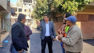  رصف وتأهيل الشوارع الرئيسية بحي شمال مدينة مطاي بالمنيا