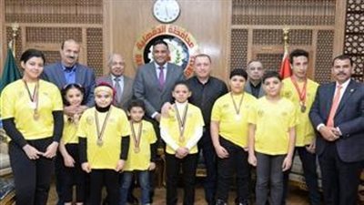 تكريم أبطال اتحاد السنبلاوين بالدقهلية لحصولهم على المراكز الأولى في الكيك بوكسينج 