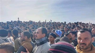 تشيع جثمان طفل عثر على جثة داخل مقابر أولاد الشيخ بمغاغة