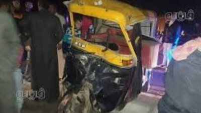 إصابة شخصين في حادث تصادم على طريق بالبحيرة