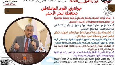 حصاد نشاط القوى العاملة في أسبوع.. إنفوجراف 