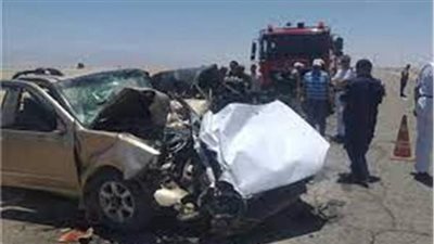  مصرع شخص وإصابة 3 آخرين فى حادث انقلاب سيارة بالصحراوي الغربي فى المنيا