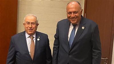 تفاصيل لقاء وزير الخارجية مع نظيره الجزائري 