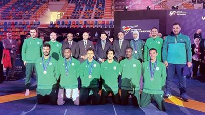 5 ميداليات للتايكوندو السعودي في مصر