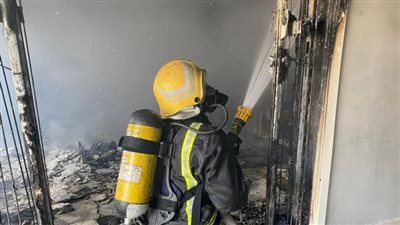 إصابة سيدة في حريق هائل داخل منزلها بحي عليشة (صور)