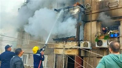 بسبب ماس كهربائي.. نشوب حريق بشقة سكنية في كرداسة