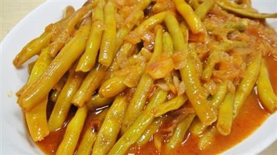 طريقة عمل الفاصوليا الخضراء بالطماطم