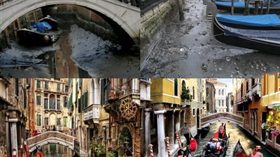 قلق وترقب بعد جفاف مياه مدينة فنيسيا وإعلان إيطاليا الطوارئ 