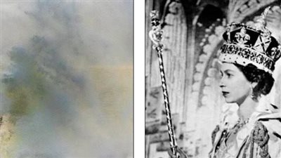 صورة مذهلة.. موجة بحرية ترسم وجه الملكة الراحلة إليزابيث الثانية