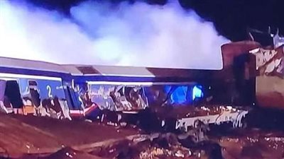 احتجاجات في اليونان عقب حادث تصادم القطارين