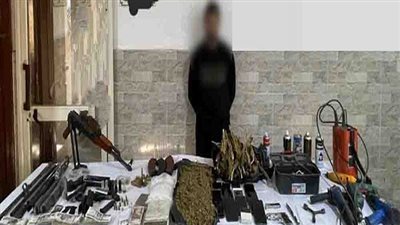 ضبط ورشة تصنيع أسلحة نارية يديرها أخطر تاجر مخدرات بالجيزة