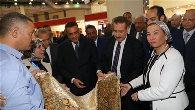 وزيرا التنمية المحلية والبيئة ومحافظ المنوفية يفتتحون معرض الحرف اليدوية والتراثية بالمحافظة