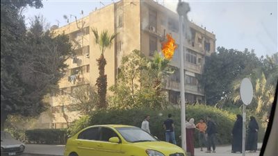إصابة اثنين في حريق هائل داخل شقة بمدينة حلوان