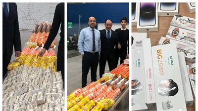 رجال الجمارك يحبطون عمليات تهريب خطيرة بمطار القاهرة الدولي