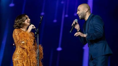 تامر عاشور يشارك أنغام غناء «لوحة باهتة» في حفل «ليلة صوت مصر» بالسعودية 