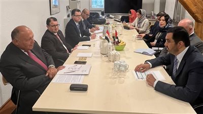 سامح شكري يلتقي الدكتور سلطان الجابر الرئيس المعين للدورة المقبلة للمؤتمر COP28