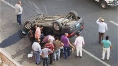 مصرع وإصابة 3 أشخاص من أسرة واحدة في حادث خطير بالفيوم 