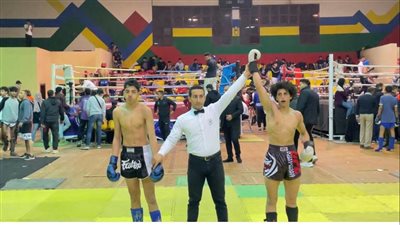 عمر عماد عوض بطلًا للحمهورية في الكيك بوكسينج