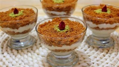 بالخطوات طريقة عمل أكواب الكنافة بالنوتيلا