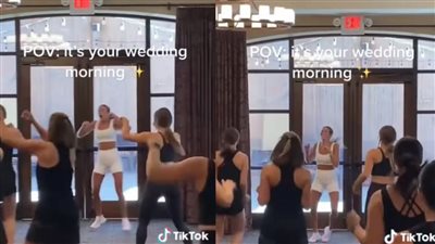 عروس تثير الجدل على التيك توك بعد ما فعلته في يوم الصباحية