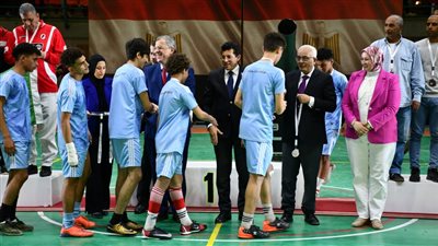 صبحي وحجازي يشهدان ختام الدورة الرمضانية بالصالة الدولية لاتحاد الشرطة الرياضي