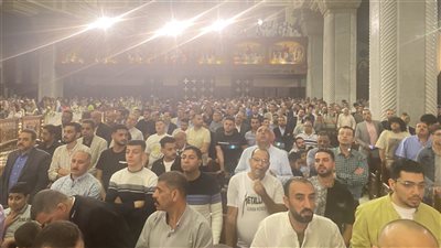 شاهد احتفالات الأقباط بعيد القيامة المجيد بالكاتدرائية المرقسية في العباسية (صور)