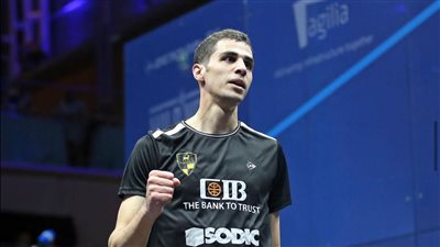 لاعب وادى دجلة علي فرج يتوج ببطولة بريطانيا المفتوحة للإسكواش