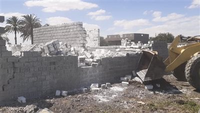 إزالة 19 تعديا بالبناء المخالف على الأراضي الزراعية بالمنيا