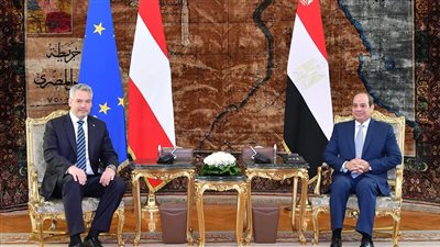 الرئيس السيسي يبحث مع مستشار النمسا الأوضاع السودان وفلسطين وملف سد النهضة
