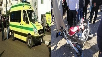 «ميكروباص» يدهس شابا بدراجته البخارية على الطريق بسوهاج