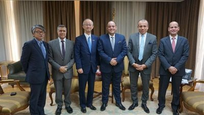 وزير التجارة والصناعة يلتقي رئيس الجانب الياباني بمجلس الأعمال المشترك